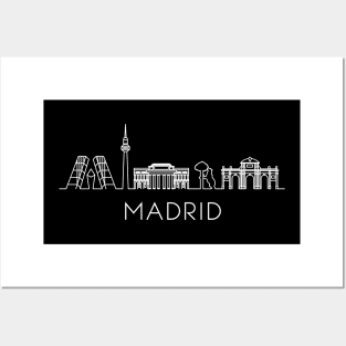 Madrid Skyline Posters and Art